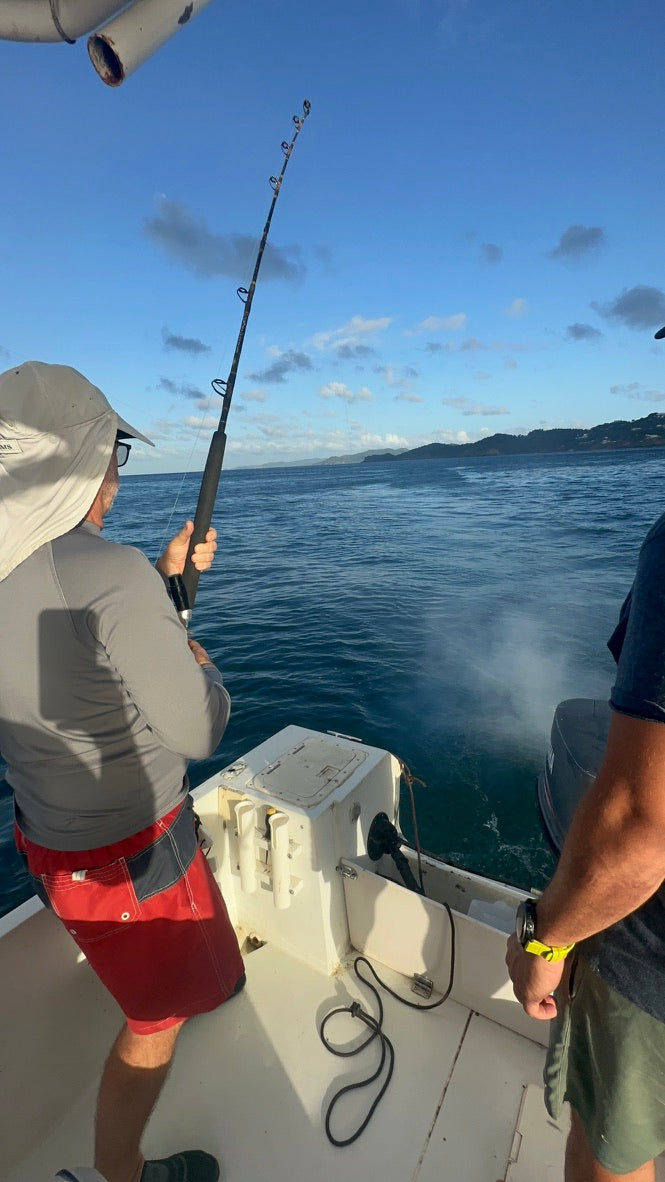 Guest fishing offshore along Nicaragua's Pacific coast